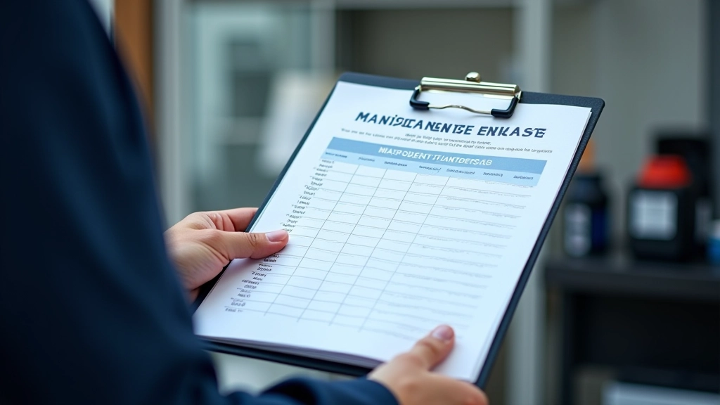 Calendar showing maintenance schedule with radiator flush marked at regular intervals