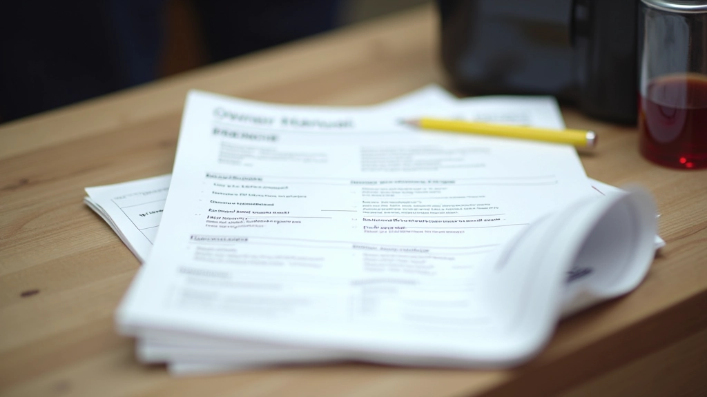 Owner's manual open to coolant specification page showing vehicle coolant requirements and viscosity details